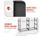 Dresser for Bedroom with Eight Drawers, Dresser, Chest of Drawers, and Wide Fabric Storage and Organization The nursery, living room, hallway, and closet Black Wood Grain Print in Charcoal